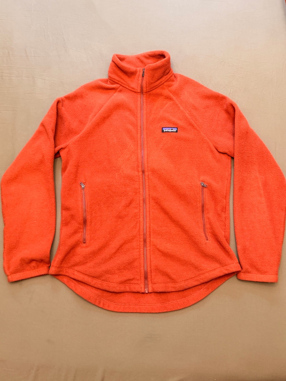 Patagonia Women’s Burnt Orange Full-Zip Fleece Jacket